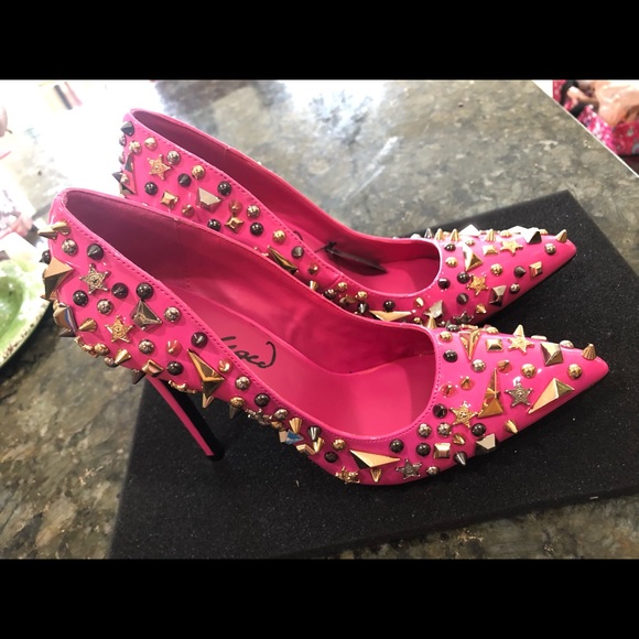 COPY - Hot Punk Studded Heels - Picture 3 of 3